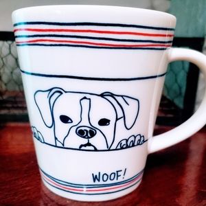 ELLEN DEGENERES  Royal Doulton Woof Peeking Coffee Mug